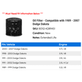 thumbnail image 2 of Oil Filter - Compatible with 1989 - 2007 Dodge Dakota 1990 1991 1992 1993 1994 1995 1996 1997 1998 1999 2000 2001 2002 2003 2004 2005 2006, 2 of 2