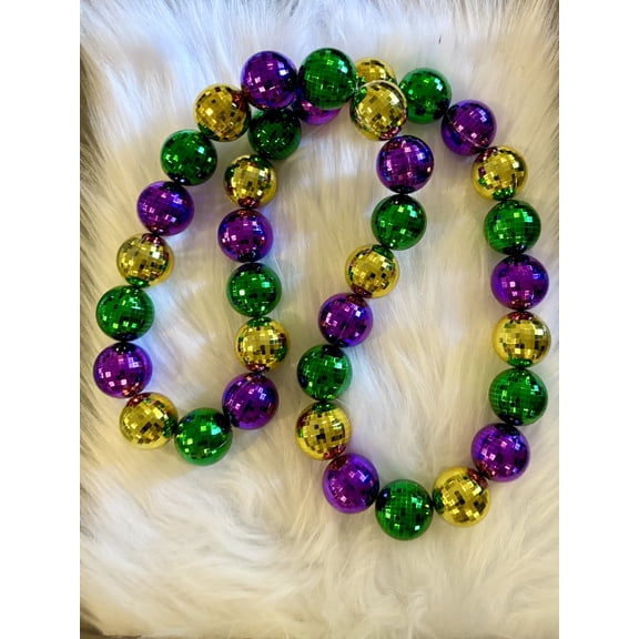 Purple Sequin Crawfish Ornament, Multicolor, New Orleans Mardi Gras