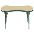 thumbnail image 2 of ECR4Kids Collaborative Bowtie Premium Thermo-Fused Adjustable Activity Table Maple/Green/Green - Toddler Swivel, 2 of 5