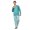 Green/White, variant on New men's long-sleeved long pants with round neck, casual and loose fit, suitable for wearing outside, home wear set
