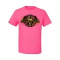 thumbnail image 2 of Wild Bobby, Gothic Skull and Dragon, Pop Culture, Men Graphic Tees, Neon Pink, 5XL, 2 of 3