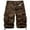 Coffee, variant on VERUGU Cargo Shorts for Men Casual Solid Outdoors Pocket Beach Work Trouser Cargo Shorts Pant Coffee M