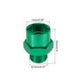 thumbnail image 2 of Uxcell Wheel Hex Hub Adapter with M4 Threaded Axle,12mm to 17mm for 1/10 RC Car Upgrade 1/8 Tires (Green), 2 of 6
