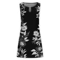 thumbnail image 5 of IROINNID Sundress For Women Strapless Sleeveless Casual Loose Summer Tank Dress Hollow Out Beach Dresses Round Neckline Print Dress, 5 of 5