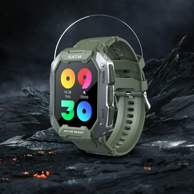 1.71 Inch Clear Color Screen Metal Case Bluetooth Call Sports Outdoor Large Capacity Battery Smartwatch