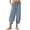 Navy, variant on Jamicy Casual Pants for Women Spring Outfits 2025 Womens Linen Wide Leg Pants Casual Loose Drawstring Low Waist Beach Palazzo Harem Pants with Pockets