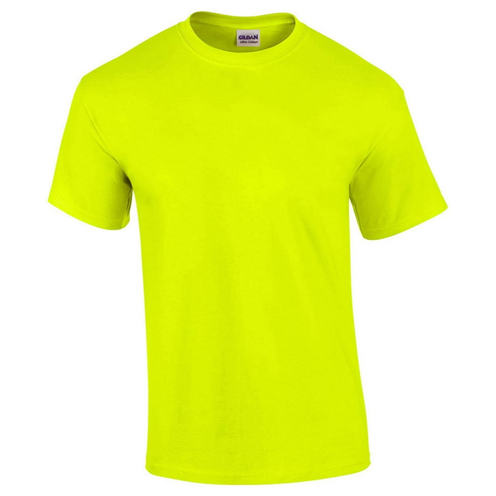Gildan - G5000 Heavy Cotton Adult T-Shirt -Safety Green -Medium ...