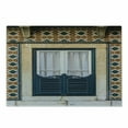 thumbnail image 1 of Shutters Cutting Board, Window of Old Architecture in Lisbon Portugal Touristic Town Cultural Nostalgic, Decorative Tempered Glass Cutting and Serving Board, Small Size, Teal Orange, by Ambesonne, 1 of 1