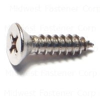 #10 x 3/4" 18-8 Stainless Steel Phillips Flat Head Sheet Metal Screws SMSFSS-205