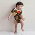 thumbnail image 3 of Kdxio Elegant Still Life Roses Pattern Unisex Baby Cotton Short Sleeve Bodysuits-6 Months, 3 of 5