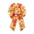 thumbnail image 2 of Yakvarog 5pcs Thanksgiving Woven Wreath Bows, Fall Pumpkin Maple Leaf Ribbon Bows, Decorative Craft Bows for Gift Wrapping, Home Decor, Party & Holiday Embellishment, 2 of 6