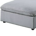 thumbnail image 4 of Joana Cocktail Ottoman- Light Gray Corduroy- Modular Square 39 Inch, 4 of 5