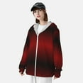 thumbnail image 5 of Gaeub Red Geometric Men's and Women's UPF 50+ Long-Sleeved Sun Protection Clothing, Fishing Shirt Long Sleeve Zip - X-Large, 5 of 9