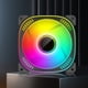 thumbnail image 1 of Ventilador para caja de PC Ventilador de refrigeración de 120 mm Ventilador RGB direccionable ARGB de 5 V y 3 pines (positivo negro), 1 of 7
