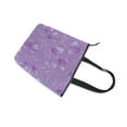 thumbnail image 4 of Zipper canvas bag large capacity large size practical handbag durable Canvas with leather material Elegant Lavender Design, 4 of 7