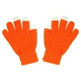 thumbnail image 1 of Prolriy Kids Snow Gloves Cycling Knitted Non Show Finger Children's Gloves Wool Stretch Gloves Solid Slip Color Gloves for Cold Weather Orange One Size, 1 of 2