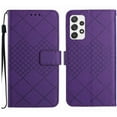 thumbnail image 2 of For Samsung A23 5G Wallet Case with RFID Blocking Card Slots Holder Premium PU Leather Magnetic Kickstand Shockproof Wrist Strap Removable Flip Protective Cover For Samsung Galaxy A23 5G, Purple, 2 of 9