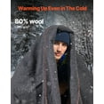 thumbnail image 2 of VEVOR Wool Camping Blanket 64" x 88" Warm for Camping Hiking Travel Light Grey, 2 of 9