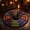 3D Spider Web, variant on 3D Optical Illusion Halloween Rug, Halloween Decor Round Spider Web Floor Mat, Multicolor Tufted Non-Slip Rug for Bedroom Living Room Halloween Decorations