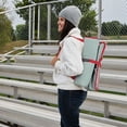 thumbnail image 4 of ARDEN Heated Stadium Seat, Battery Powered (not included) Foldable, Lightweight Foldable with Back Support & Carrying Strap for Sports Games, Camping, Outdoor Events, Gray/Red, 4 of 11