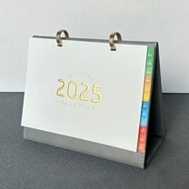 Desk Calendar 2025 - JAN - DEC 2025, 2025 Calendar, Large Desk Calendar 2025 with Corner Protectors, 12-Month Calendar with Reference Calendars, for Home & Office Organizing - Floral (17" x 12")