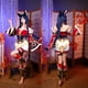 thumbnail image 2 of ROLECOS-Disfraz de zorro Ahri de nueve colas, conjunto completo de peluca, juego de Cosplay, LOL Ahri, vestido rojo para mujer, 2 of 5