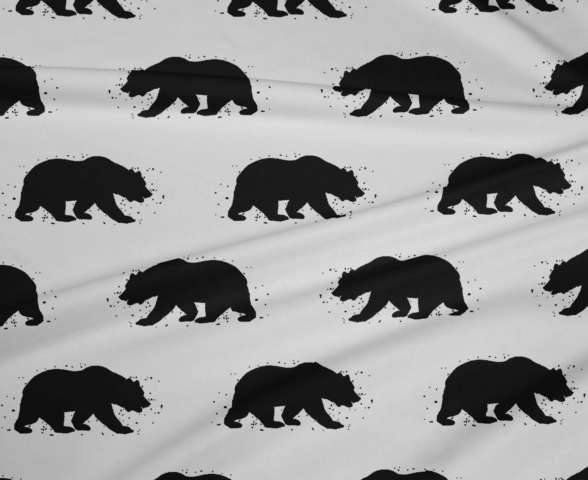 oneOone Polyester Spandex White Fabric Merry Christmas Quilting Supplies Print Sewing Fabric By The Yard 56 Inch Wide-856