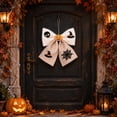 thumbnail image 6 of Qjidjing Halloween Fabric Bow Decorations, Door Window Hangings, Ornaments for Party Scene Layout, 6 of 7