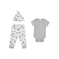 thumbnail image 2 of Chick Pea Baby Boy 3 PC Jogger Set, Sizes Newborn-9 Months, 2 of 5
