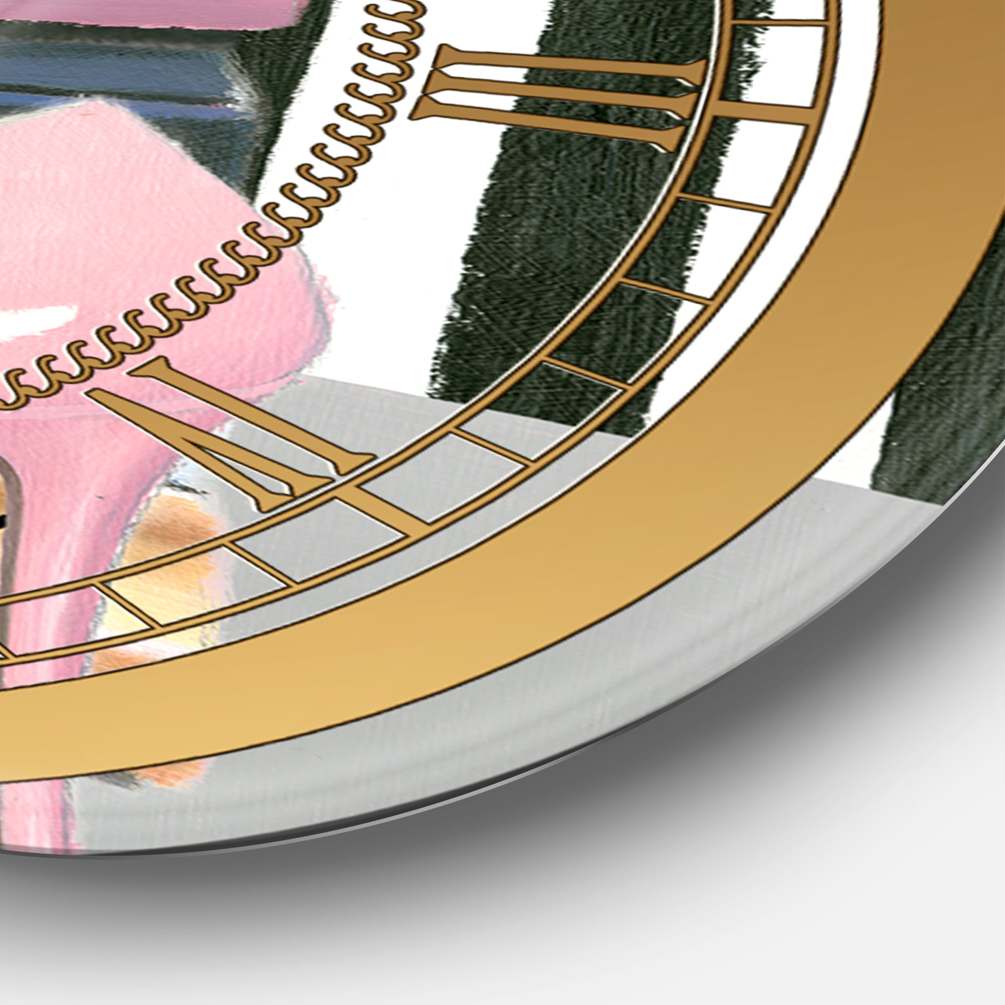 Designart 'Glam fashion High Heels VII' Glam wall clock