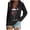 #046-Multicolor, variant on Craaazy Women's Christmas V Neck Long Sleeve Top Loose Funny Christmas Blouses Gifts