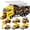 yellow, variant on Lucky Doug Construction Truck Toys for Boys Ages 3-6-8, Boy Construction Toy Truck Set with 6 Metal Construction Cars-Excavator, Road Roller, Dump Truck, Cement Truck, Forklift, Loader