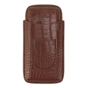 Chiyuantao Cigar Holder Case Artificial Leather Portable Durable Elegant 3 Finger Cigar Box for Travel Outdoor Business 78