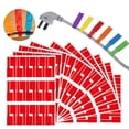 thumbnail image 2 of Cable Labels , Waterproof Wire Labels, 10Pcs Self-Adhesive Cord Tags, Tear Resistant Cable Management Wire Tags, Handwriting Compatible Cord Labels, Cable Tags for Electronics Chargers, Red, 2 of 5