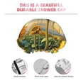 thumbnail image 3 of KLL Artistic Oil Painting Sunflower Pattern Shower Cap & Bath Cap for Women,Reversible Oversized Waterproof Shower Caps for all Hair Lengths,Elastic Reusable Bathing Hair Cap, 3 of 6