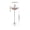 Red#130, variant on Outdoor Solar Floating Bird Bath Bird Feeder Bird Tub for Garden and Wildlife Support with Solar Panel and Ground Stake