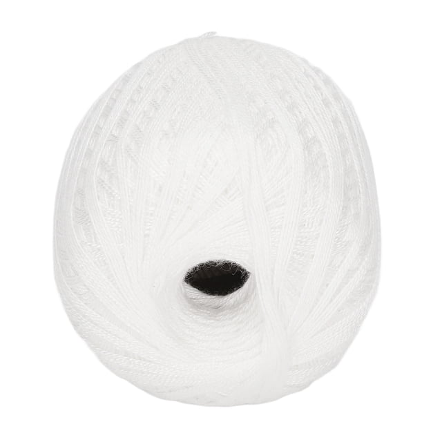 Fil à Crocheter, Fil à Dentelle Blanc Fil Anti-Coton Fil de Coton pour Crochet Fonctionnalité Polyvalente