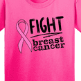 thumbnail image 4 of Inktastic Fight Breast Cancer Pink Ribbon Youth T-Shirt, 4 of 5