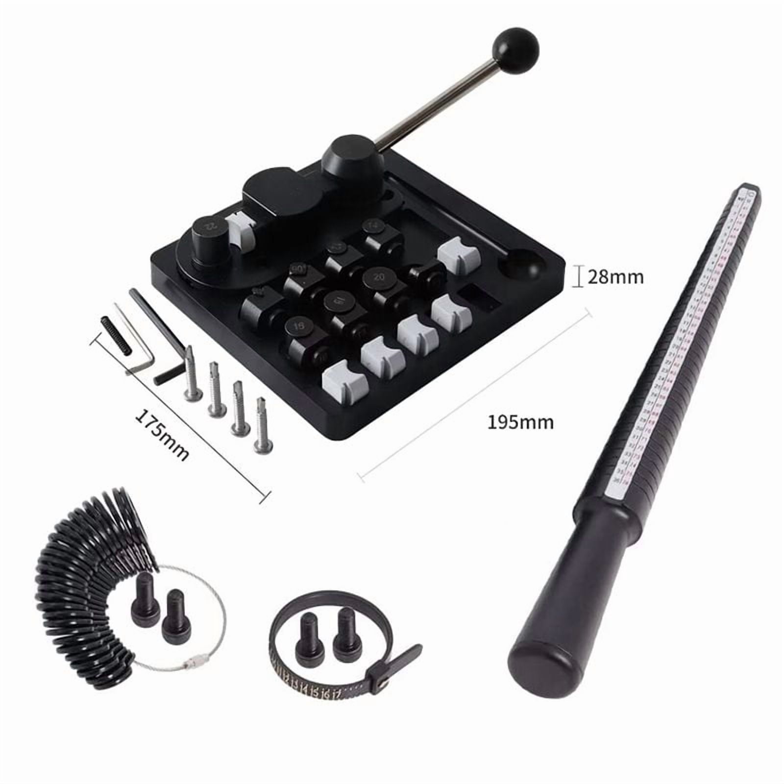 Ring Bender Machine for Spoon Rings Making, Ring Bending Tool for Jewelry Maker with Nylon Dies Rings Making Kit
