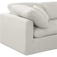 thumbnail image 6 of Meridian Furniture Indulge 164" Fabric L-Shaped Modular Sectional in Cream, 6 of 10