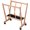 Natural, variant on Art Display Print Rack: Artist Storage Rack with Castors for Canvas Organizer - Beech Wood Large Drying Racks for Prints Artworks Panels Posters Stand Art Shows & Galleries