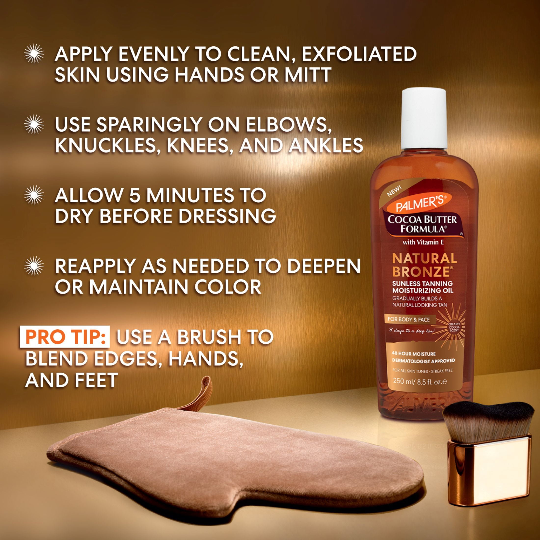 Palmer's Natural Bronze Sunless Tanning Oil 8.5 fl. oz.