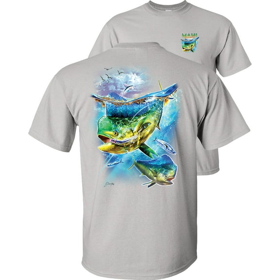 Fair Game Mahi Madness T-Shirt-Ice Grey-S