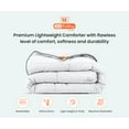 thumbnail image 3 of SGI Microfiber Comforter Set Super King Plus Size White Solid 3 Piece, 3 of 5