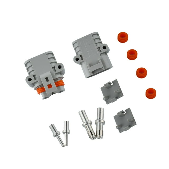 BTOER Connecteur de Fiche pour Anderson 50A 600V Bonne Conductivité Électrique Fiche Droite