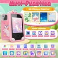 thumbnail image 2 of Toy Phone Luyiilo Kids Smart Unicorn con cámara de 10 MP para 16 juegos, 2 of 7