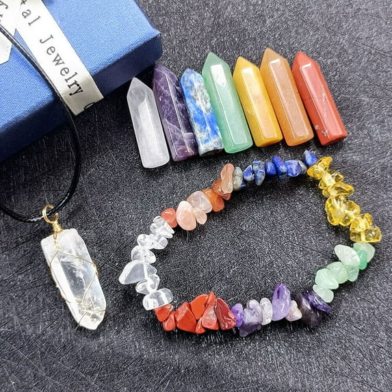 Natural Obelisk Quartz Crystal Healing Stone Wand Meditation Therapy Point Tower