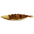 thumbnail image 2 of 30" Wooden Handmade Decorative Fruit Salad Bowl Kitchen Centerpiece Dining Tray Hand Carved Wood Banana Leaf Serving Bowl, 2 of 5