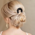 thumbnail image 2 of Unique Bargains 1 Pc Hair Pin U-shaped Hair Accessories 3.94"x1.18" Black, 2 of 5