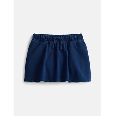 Wonder Nation Girls Knit Denim Skirt, Sizes 4-18